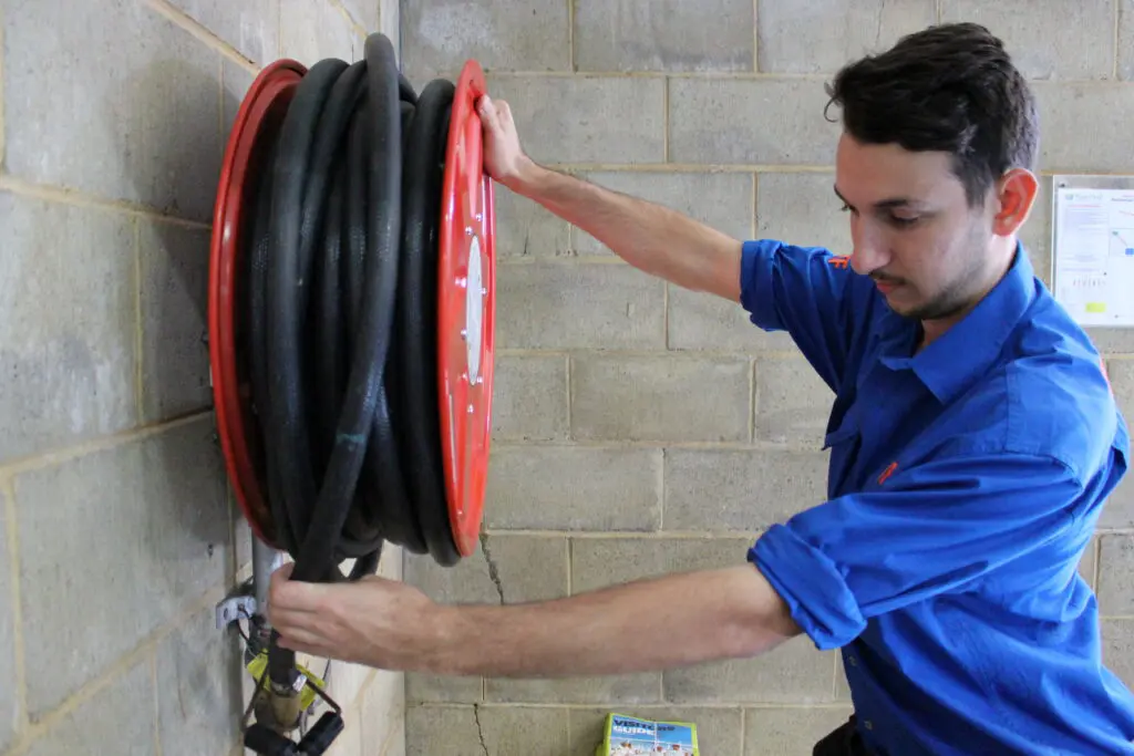 fire hose and reel